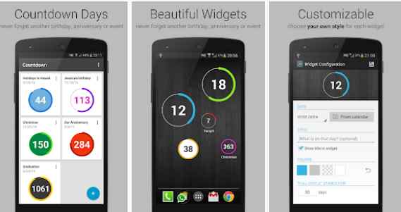 countdown clock app for android