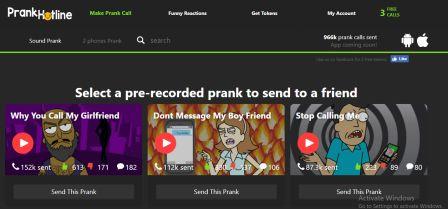 prank call sites
