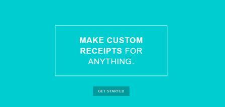 fake receipt template