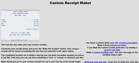 how to make a fake receipt
