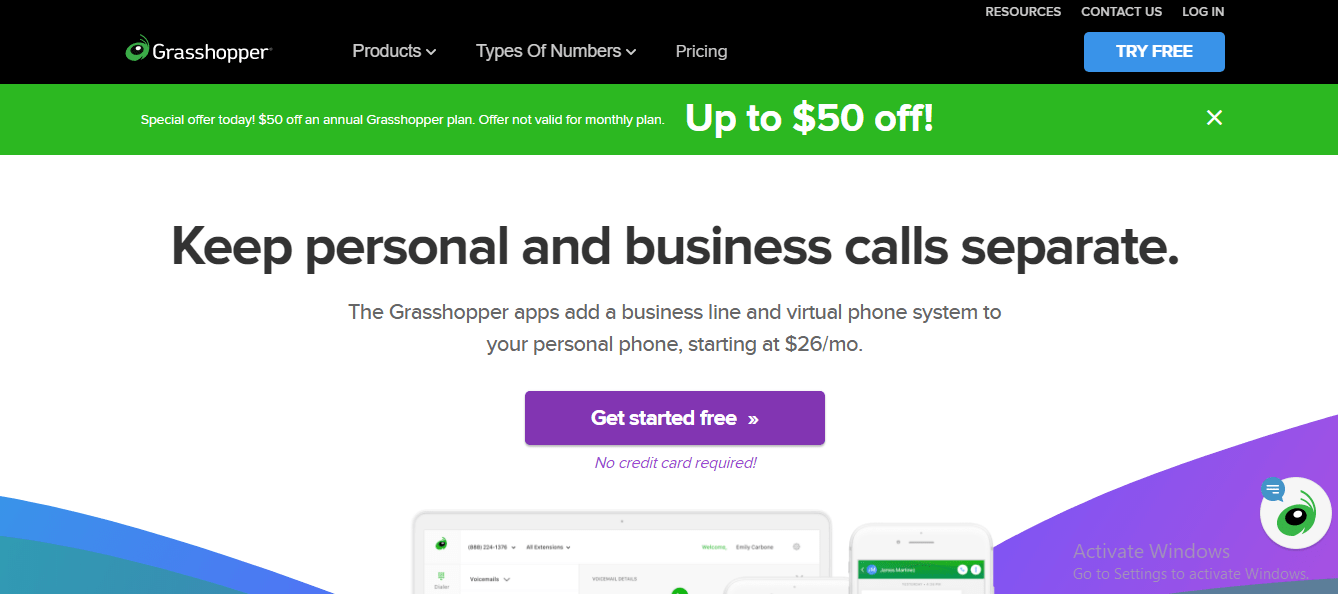 free virtual phone number