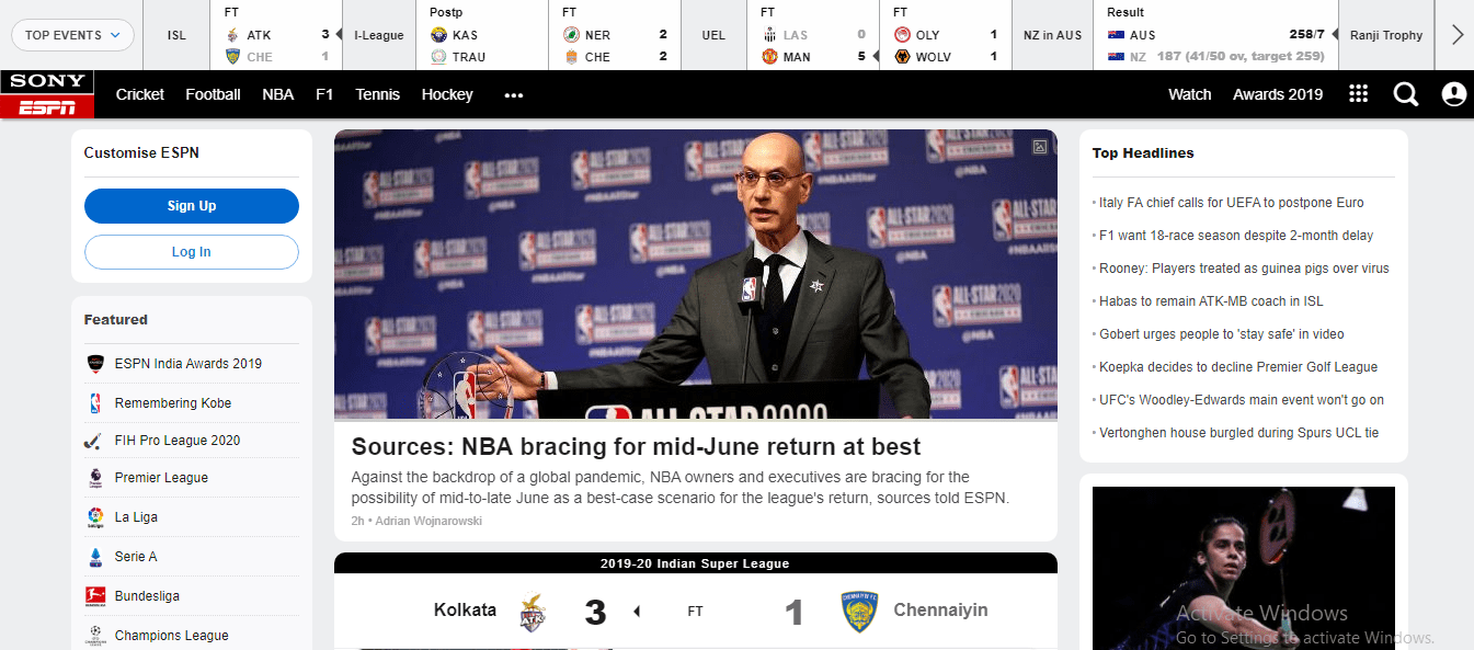 sports stream