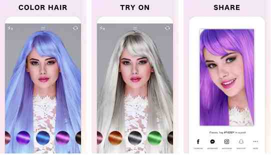 hair color changer & style effects