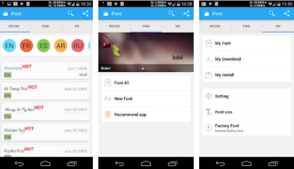 font applications for android