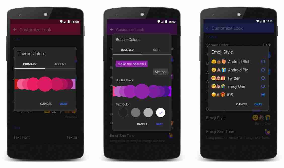 text through wifi android