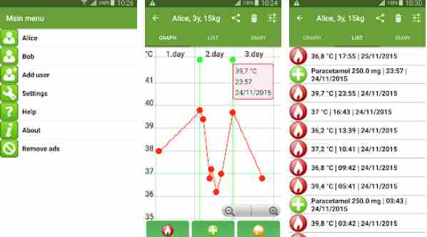 body temperature apps for androids
