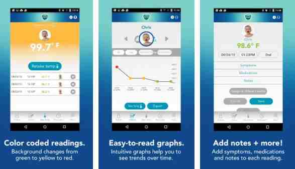 finger body temperature app
