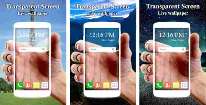 see through screensaver