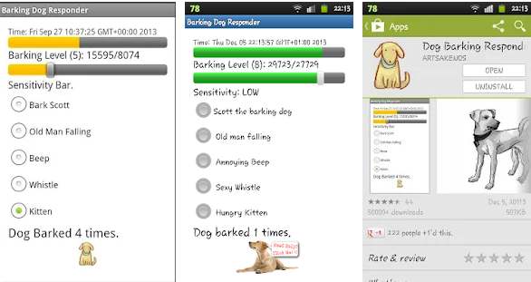 stop dog barking app