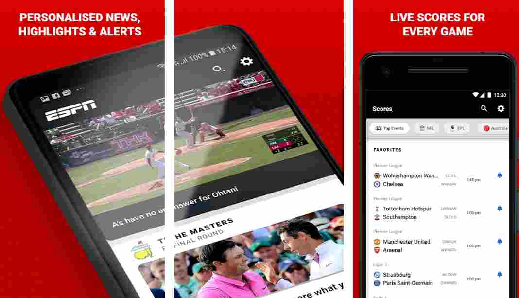 football streaming app