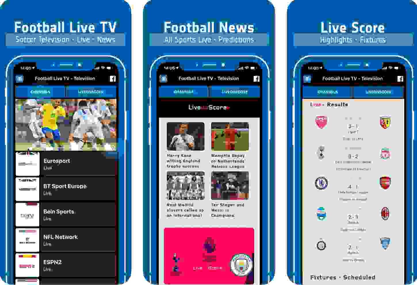 watching football on phone