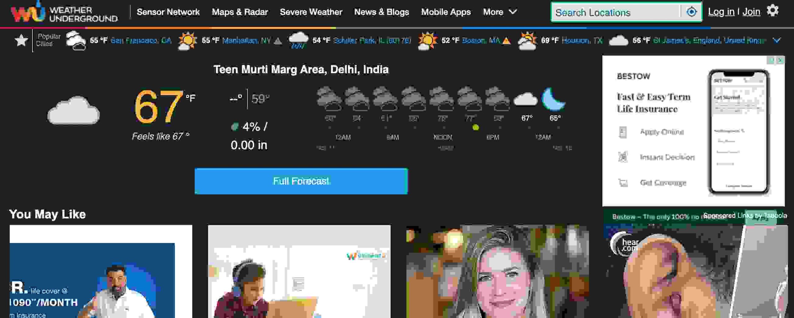 top weather sites