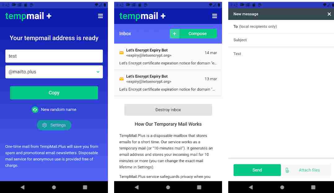 TempMail+