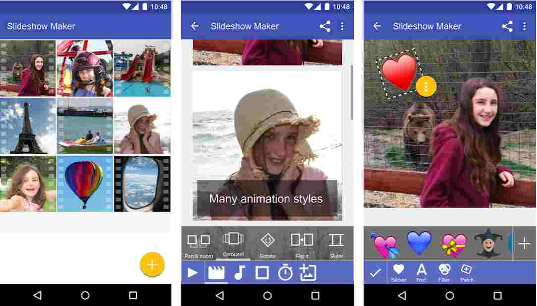 slideshow with music app