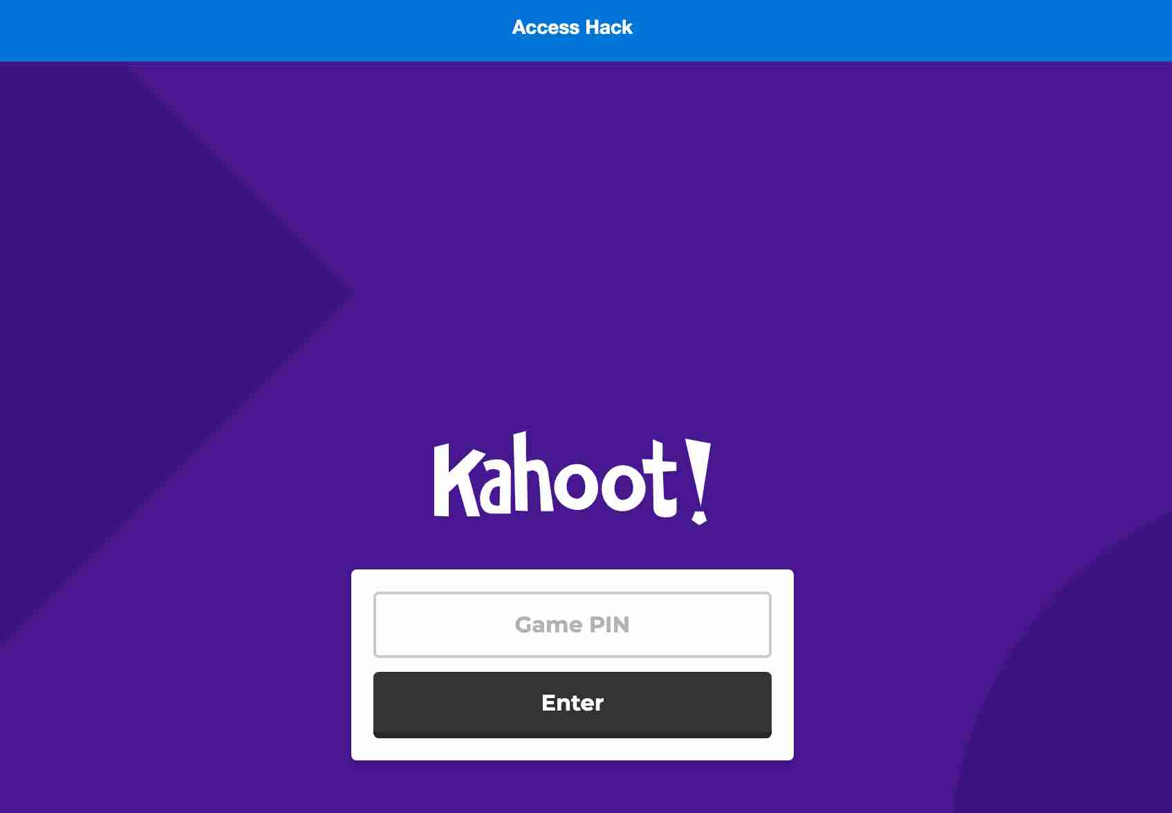 kahoot hacker