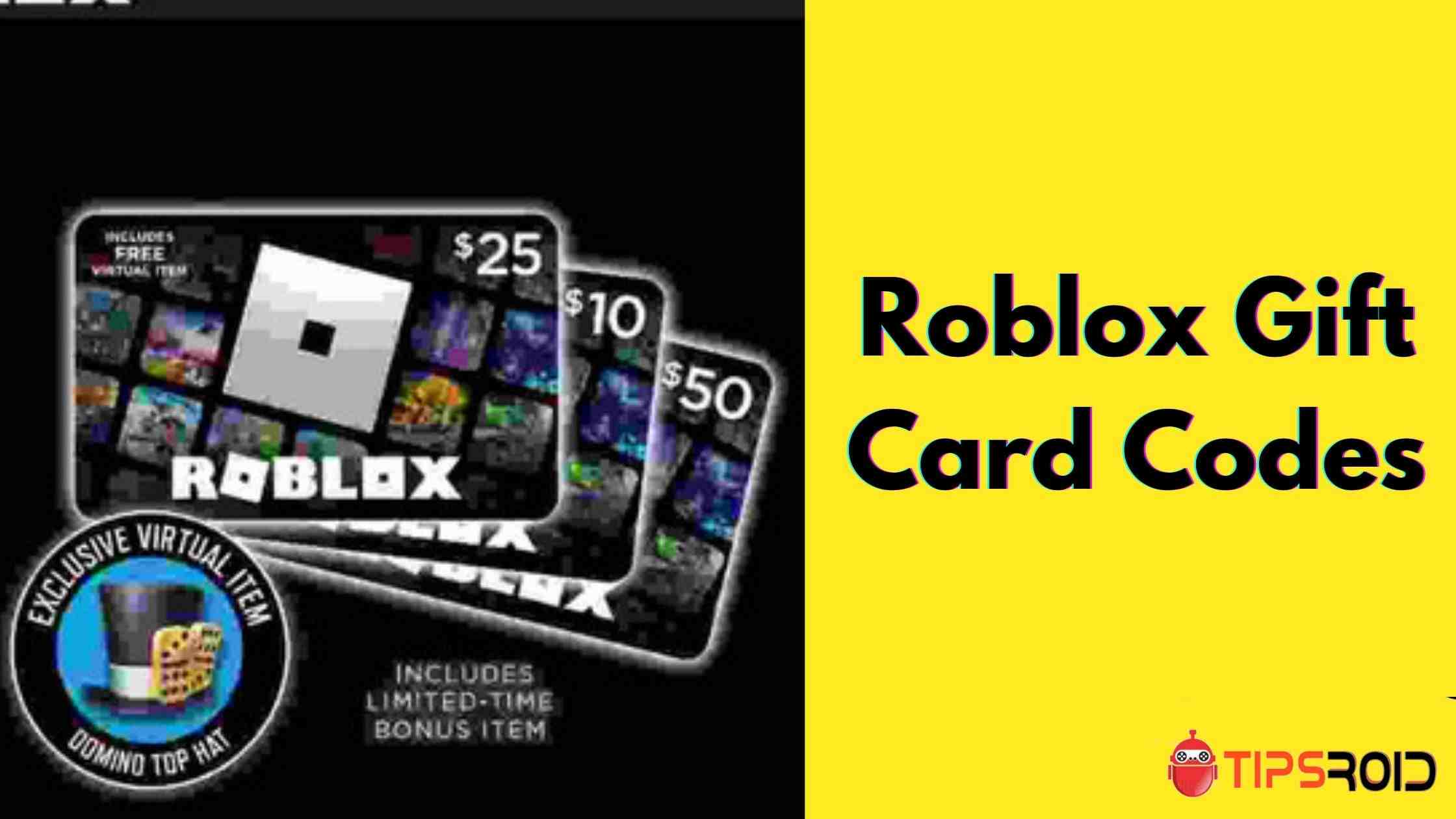 Roblox Gift Card Codes