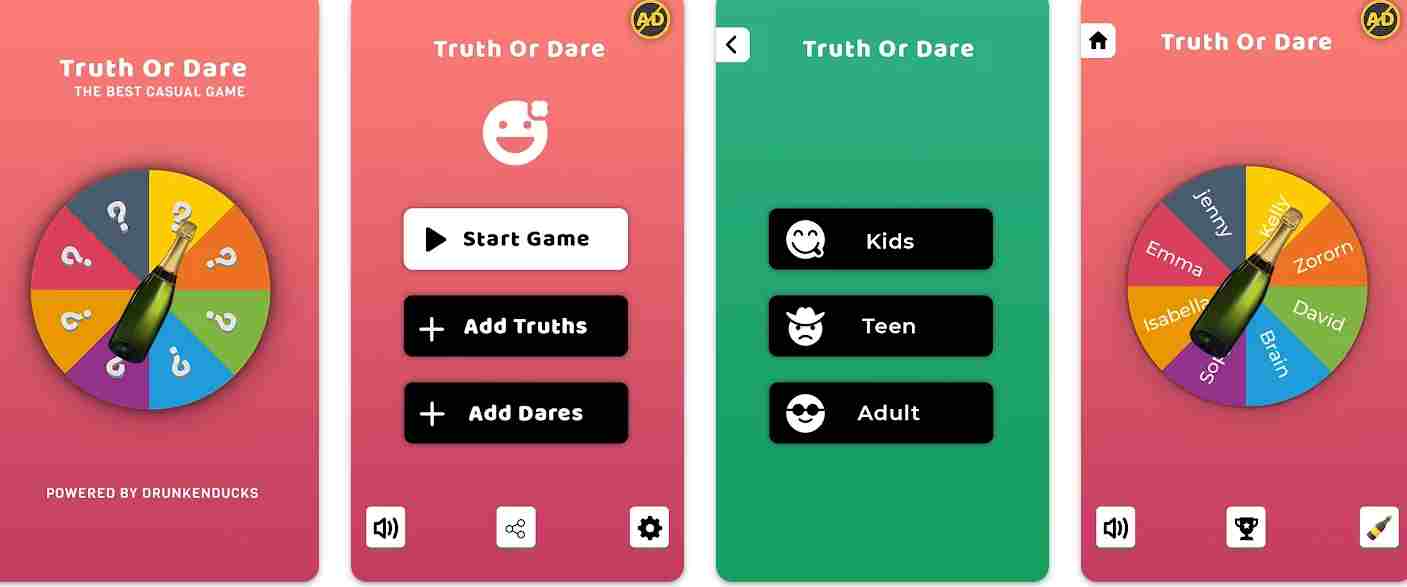 Truth or Dare - Spin the Bottle